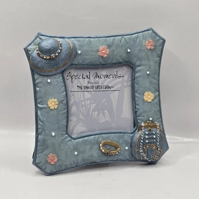 K's Collection 3D Photo Frame Holds 3×3 Photos Fashion Preppy Blue Designer  - Image 1 of 4