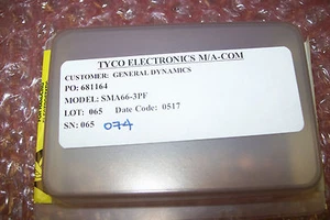 AMPLIFICADOR chapado en oro Tyco Electric/M/A Com SMA66-3PF sin usar  - Imagen 1 de 3