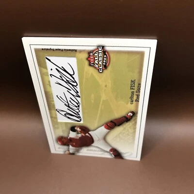 2003 Fleer Fall Classic Carlton Fisk Autograph Auto #013/100 - Image 1 of 2