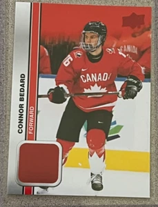 CONNOR BEDARD Red Foil 2023 UD Team Canada Juniors #8 - Picture 1 of 2