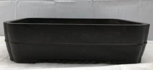 Brown Mica Bonsai Pot - Rectangle Shape 18.75" x 15" x 4.75" OD Indoor/Outdoor - Imagen 1 de 1