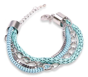 Irina Armband in Modernen Stil in Hellgrün/Türkis & Silber - Bild 1 von 1