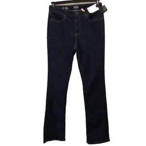 ana A New Approach Sz 8 Tall 8T Dark Wash Mid Rise Slim Bootcut Denim Jeans NWT - Picture 1 of 9