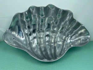 Shell Servierschale - Pewtarex York Pennsylvania Aluminium/Zinn - groß - Bild 1 von 16