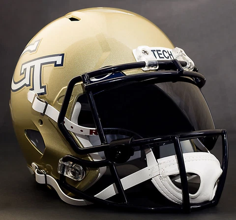 GEORGIA TECH YELLOW JACKETS Gameday REPLICA Football Helmet w/ OAKLEY Eye Shield Cover