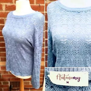 AUTONOMÍA Talla 16-18 Azul Claro Floral Jersey Otoño Ropa Vacaciones Excelente S5 - Imagen 1 de 7