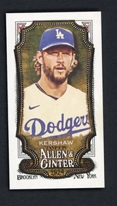 Topps Clayton Kershaw #52 Allen & Ginter Mini Brooklyn Back 2024 2/25 SSP - Imagen 1 de 2