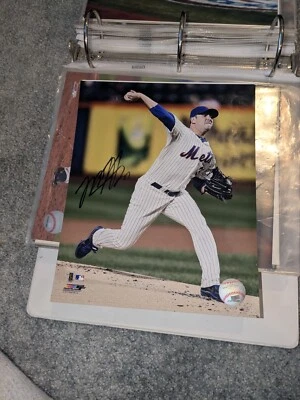 ARCHIVO FOTOGRÁFICO 8X10 FIRMADO POR MATT HARVEY LEYENDA CABALLERO OSCURO 2013 ASG Foto 1 de 4