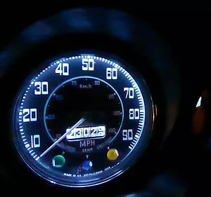 MGB MGC MIDGET E10 SMD MES LED Bulb x4 Instrument/Dash Upgrade Set Xenon White - Picture 1 of 2
