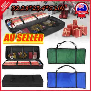 Christmas Xmas Wrapping Paper Storage Bag Tidy Gift Wrap Organizer Decoration HA - Picture 1 of 16