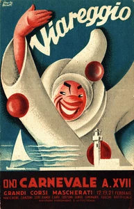 VIAREGGIO CARNEVALE 1939 - BONETTI Uberto - VG + Annullo - SP295 - Picture 1 of 2