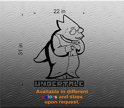 Calcomanía de pared de vinilo. Pegatina. Alphys Undertale Foto 1 de 2