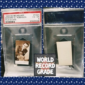 PSA 8.5 EDWARD G. ROBINSON 1935 De Beukelaer Card #1024 PSA World Record Grade