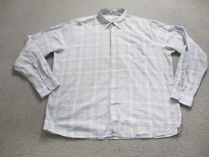 Peter Millar Hemd Herren Extra Large Blau Kariert Langarm Button Down Baumwolle - Bild 1 von 10