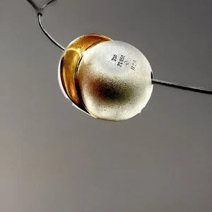 Niessing Platins Schnur 50 cm mit geteilter Kugel Platin/Gold und Diamanten - Bild 1 von 5