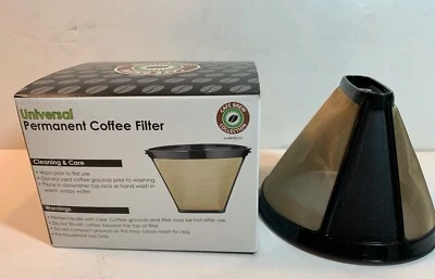 Filtro de café permanente universal Medelco #4 cono colección de preparación de café nuevo en caja Foto 1 de 4