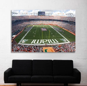 Miami Hurricanes Stadium The U - University of Miami Hard Rock Stadium Print - Bild 1 von 3