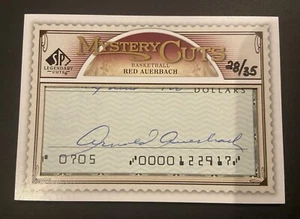 2009 SP Legendary Cuts RED AUERBACH AUTO /35 Legends Cut Signature Autograph UD - Bild 1 von 2