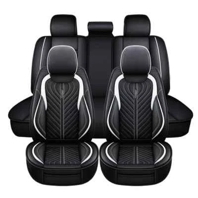 Custom Car Seat Cover for Mercedes-Benz 5-Seat Front & Rear Full Set PU Leather - Image 1 of 4
