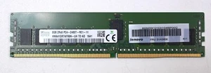 8 GB DDR4 Server Workstation Hynix Ram 2Rx8 PC4-2400T-RE1-11 not for standard PC - Picture 1 of 1
