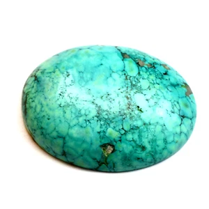 Natural Certified Green Turquoise 52 Ct Cabochon Loose Gemstone - Picture 1 of 5