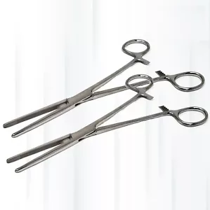 2 STCK. EDELSTAHL ROCHESTER CARMALT ARTERIENZANGE 8 ZOLL GERADE CHIRURGISCH - Bild 1 von 3
