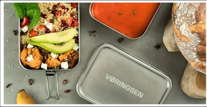 Lunchbox doppelstöckig 1670ml 😊 Brotdose Edelstahl Brotbox Mittagessen Bentobox - Bild 1 von 5