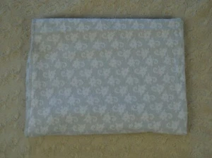 Koala Baby Floral Baby Receiving Blanket Gray White Flannel Flower Print Cotton - Picture 1 of 7