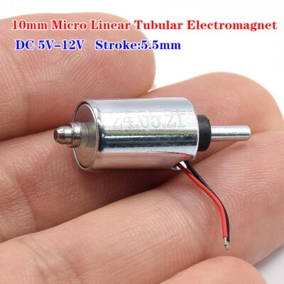 DC6V-12V 7.4V Push-Pull Type Micro Linear Tubular Solenoid Magnet Electromagnet - Image 1 of 4