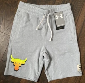 NWT Under Armour Boys' Project Rock Terry Shorts Cotton Fleece YMD MSRP $45 - Picture 1 of 8
