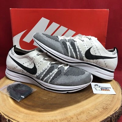 Nike Flyknit White Black Oreo Trainer Kanye AH8396-100 Size 11.5 - Image 1 of 4