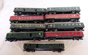9 vagones delantales Märklin de los años 50 serie 340 chapa ideal como juguete - Imagen 1 de 3