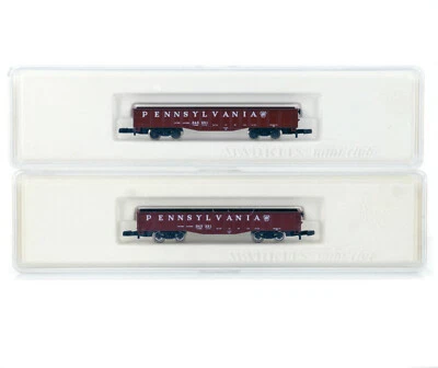 ONE MARKLIN MINI-CLUB 8678 Z GAUGE PRR Gondola - Image 1 of 3