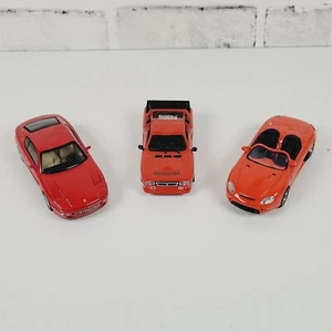 3 CAR DIE CAST 1:43 LOT FERRARI 456 GT LANCIA 037 RED CONVERTIBLE - Picture 1 of 7
