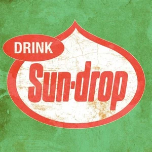 SUNDROP SODA POP VINTAGE STYLE LOGO HEAVY DUTY USA MADE METAL ADVERTISING SIGN - Picture 1 of 1