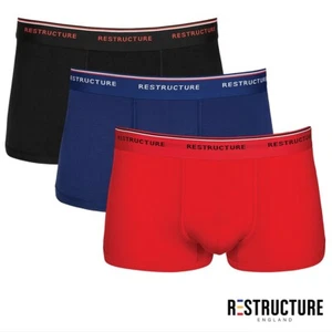 Boxer Short Trunks Underwear Men’s 3Pack Soft Micro Modal Repeat Logo Waistband - Picture 1 of 14