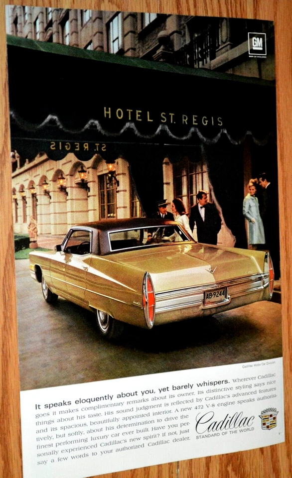 1968 CADILLAC FLEETWOOD BROUGHAM ORIGINAL ADVERTISEMENT PRINT AD-68 - Image 1 of 1
