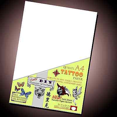 Temporary Tattoo Paper  - EBay Best Seller  Inkjet Waterproof Transfer Paper Lot • 3.15£