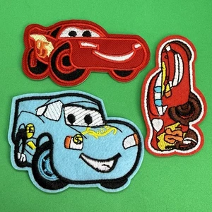 🔥LOT of 3 Cars Movie Lightning McQueen Patch Red Car Pixar Embroidered Iron On - Picture 1 of 4
