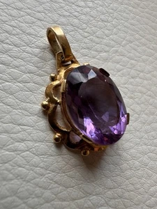 Pendentif Or 18k Améthyste - Foto 1 di 13