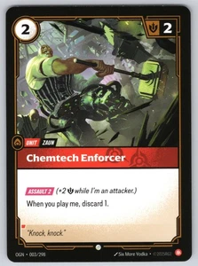 Riftbound Chemtech Enforcer Common Origins  Unit Normal 003/298 NM - Picture 1 of 2