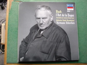 HERMANN SCHERCHEN:   BACH L'ART DE LA FUGUE  411 906-1  CON EX - Picture 1 of 9