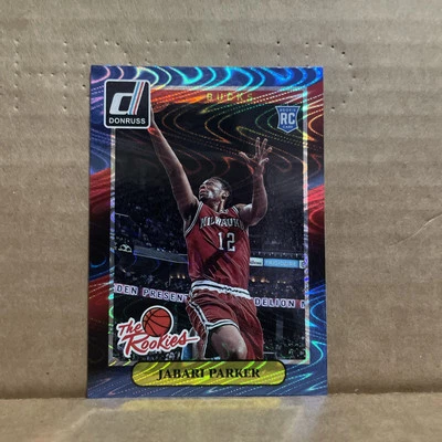 2014-15 Jabari Parker Donruss NBA #2 Swirlorama The Rookies RC Card Bucks Foto 1 de 2