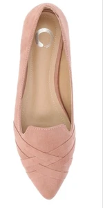 NEU Journee Kunst-Wildleder Mindee Slipper spitz zulaufend Loafer flache Schuhe 8 $ 65 - Bild 1 von 9