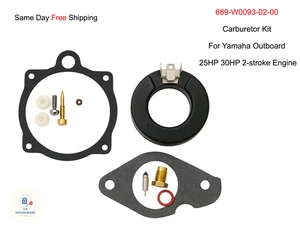 Kit de carburador 689-W0093-02-00 para motor fueraborda Yamaha de 25 hp 30 hp 2 tiempos - Imagen 1 de 8