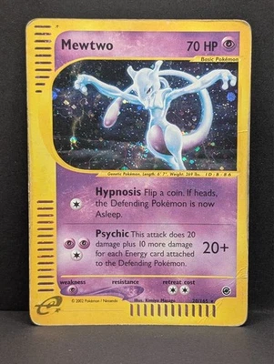 Mewtwo 020/165 Expedition Base Set Holo Rare Pokemon TCG Nintendo e-reader MP - Image 1 of 4
