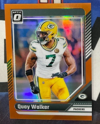 2024 Panini Donruss Optic Football #74 Quay Walker Orange Prizm 211/249 (JR) - Image 1 of 2