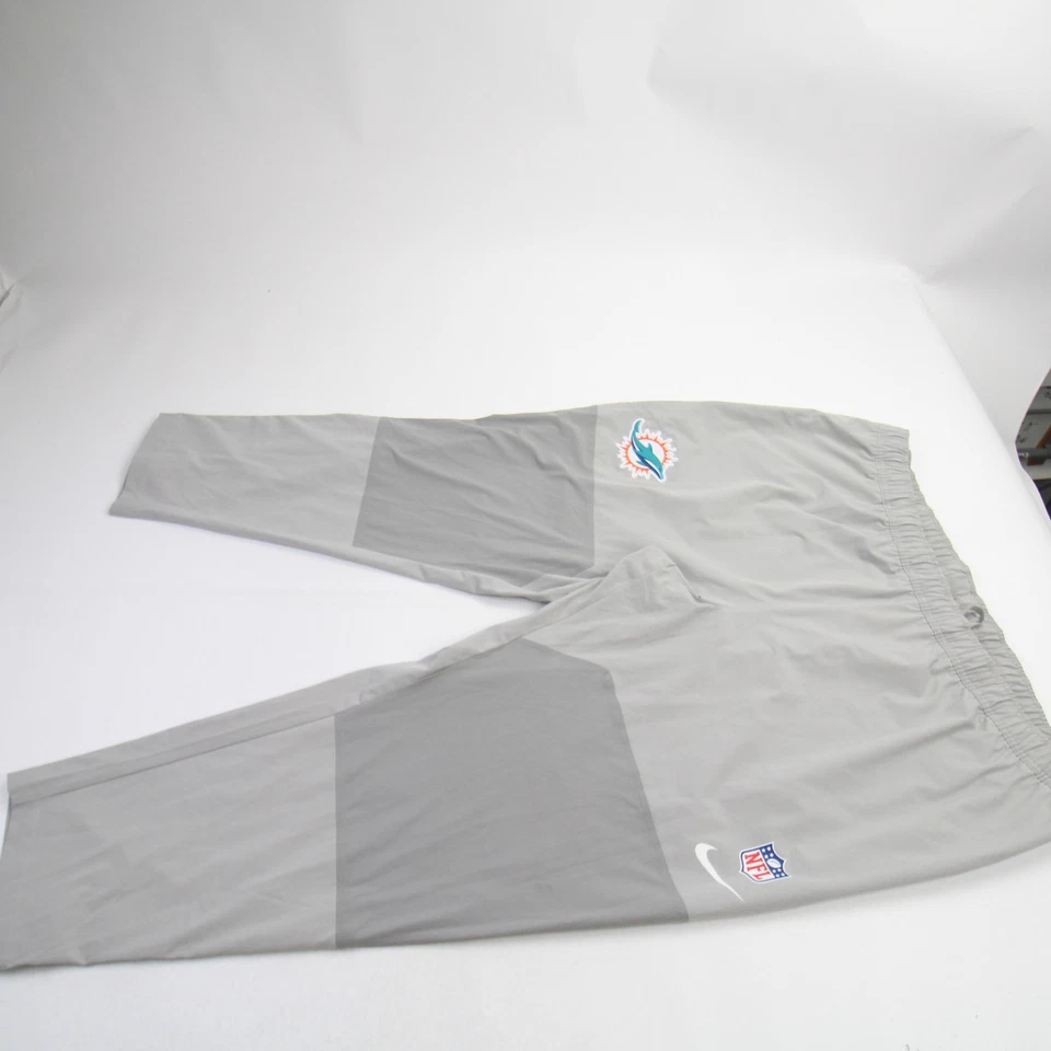 Pantalones deportivos Dri-Fit de los Miami Dolphins Nike NFL On Field grises para hombre usados Foto 1 de 1