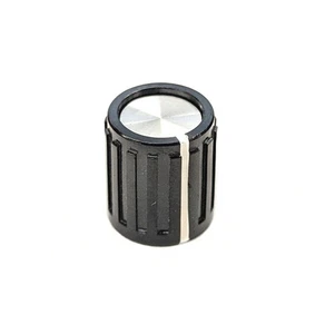 PKG40B1/8, Alcoknob 1/8" Shaft 0.437" Diameter Knob with w/ Indicator Line - Picture 1 of 2