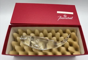 Baccarat 6" Whale Clear Crystal Art Figure Paperweight FRANCE w Original Box EUC - Picture 1 of 17